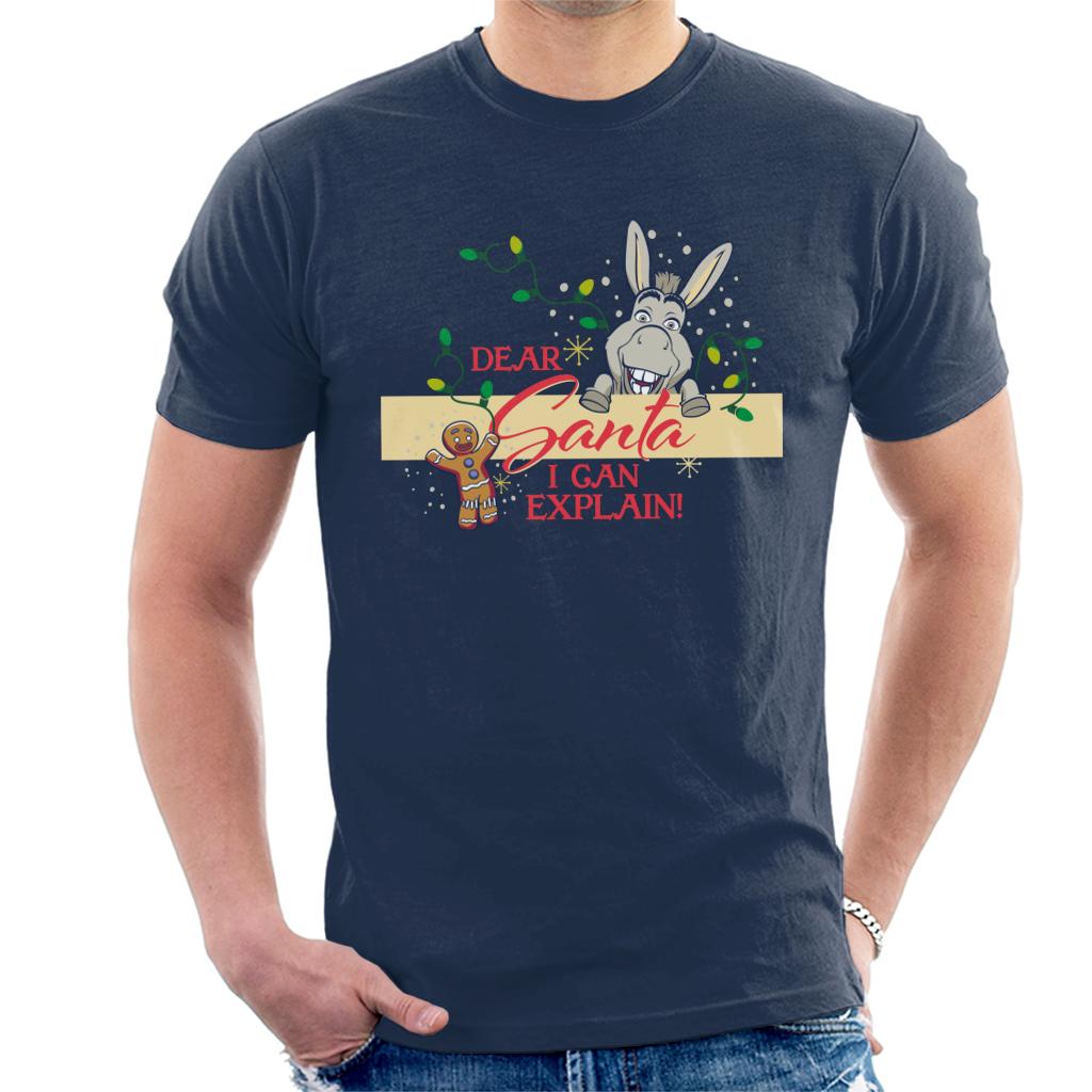 Shrek Christmas Donkey Dear Santa I Can Explain Men's T-Shirt-ALL + EVERY