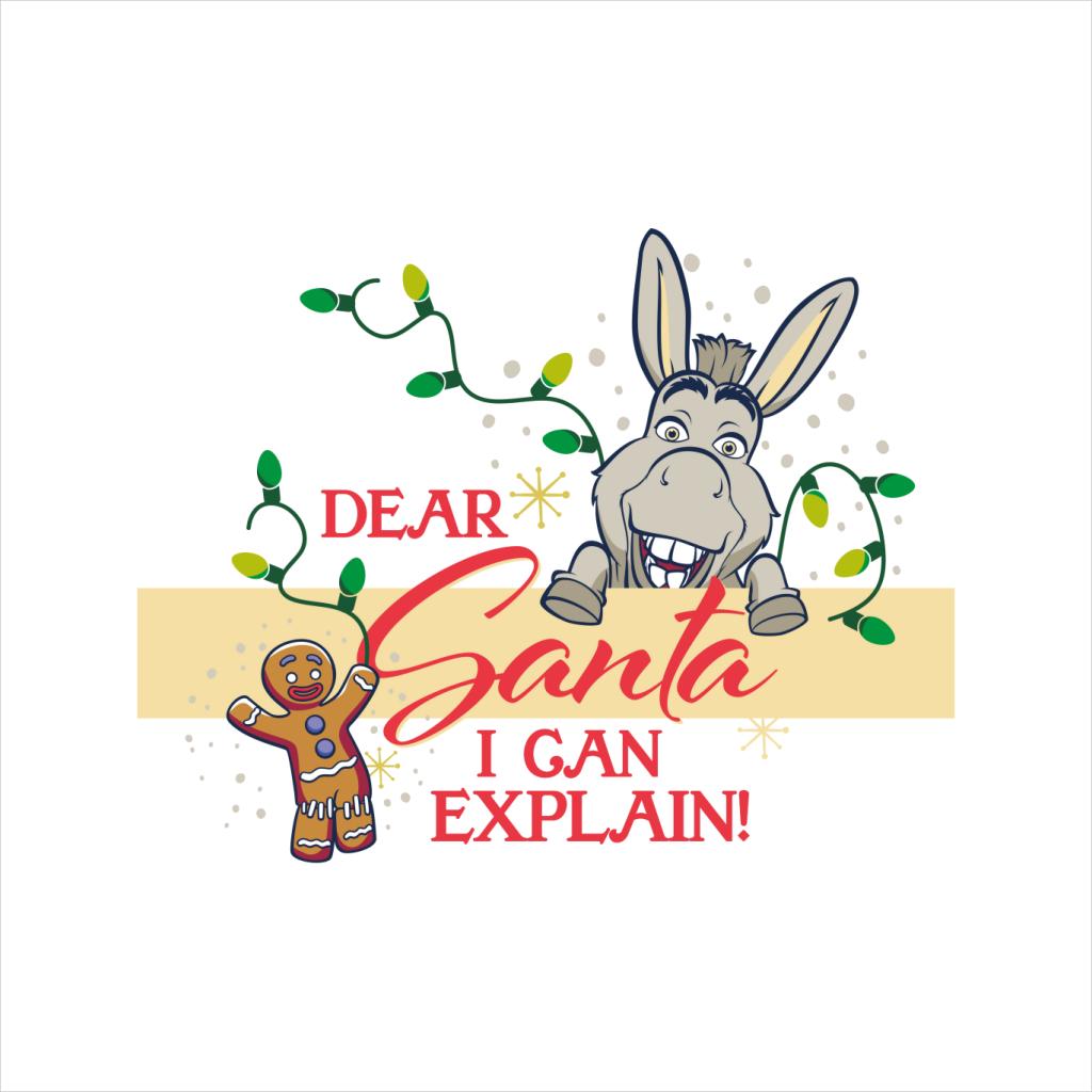 Shrek Christmas Donkey Dear Santa I Can Explain Men's T-Shirt-ALL + EVERY