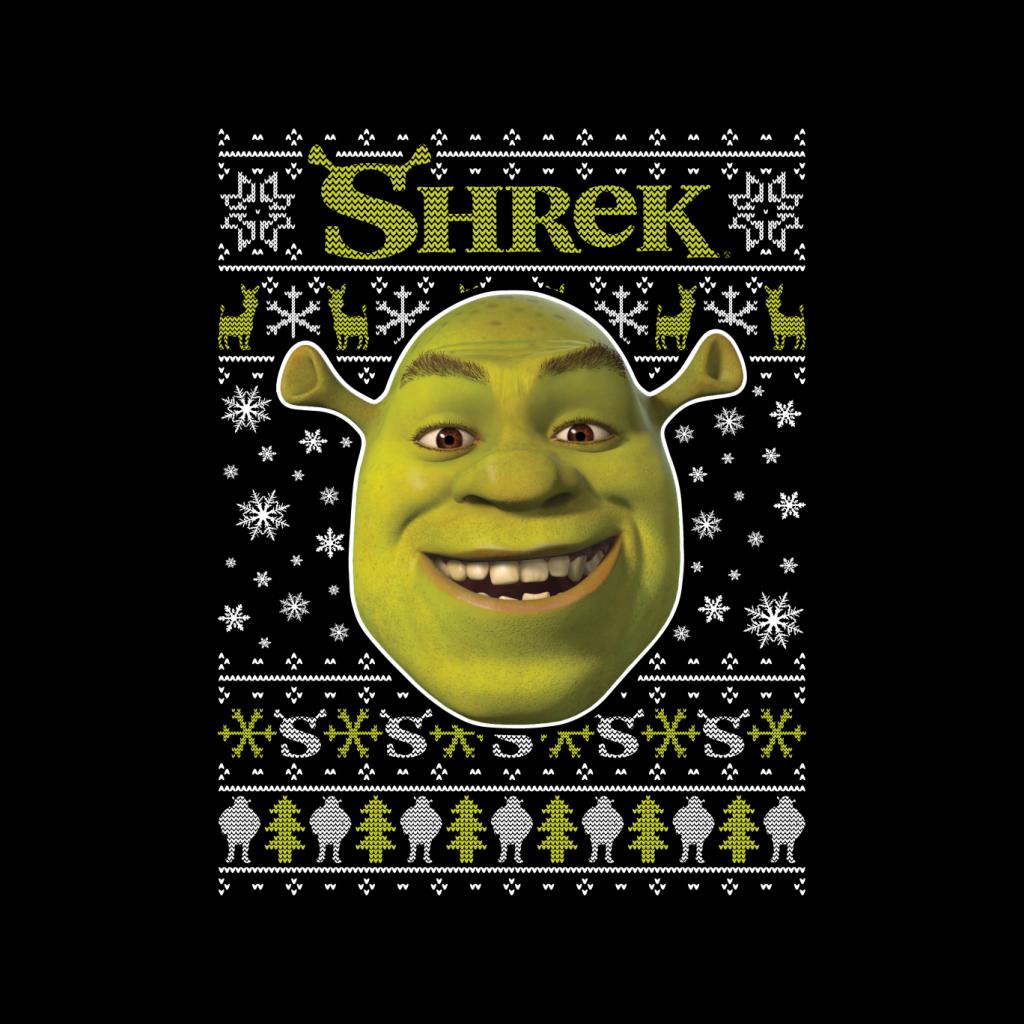 Shrek Christmas Festive Snowflakes Men's T-Shirt-ALL + EVERY