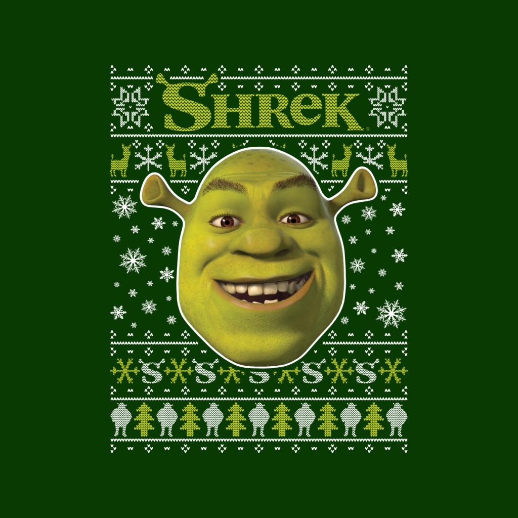 Shrek Christmas Festive Snowflakes Men's T-Shirt-ALL + EVERY