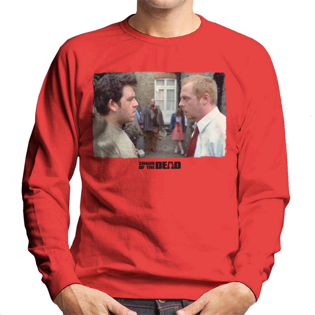 Shaun of the Dead Garden Scene Men's Sweatshirt-ALL + EVERY