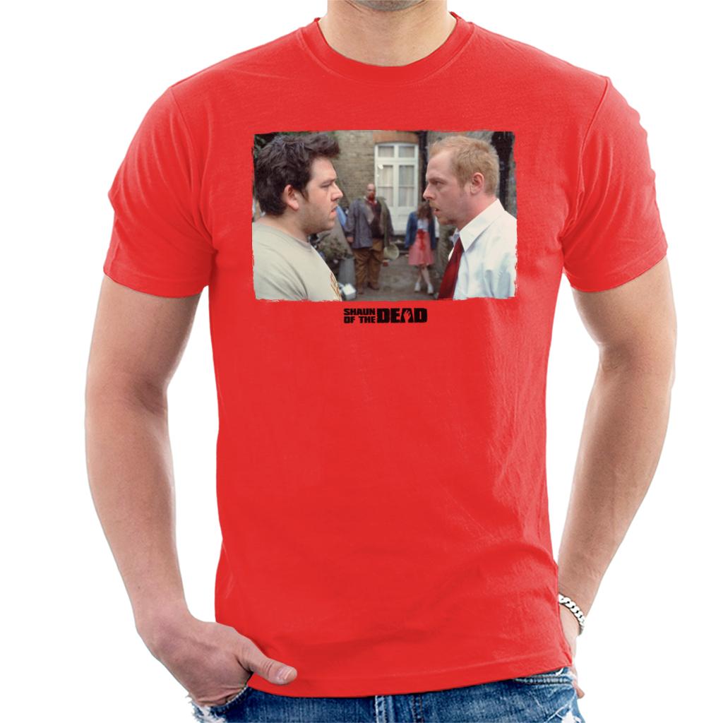 Shaun of the Dead Garden Scene Men's T-Shirt-ALL + EVERY
