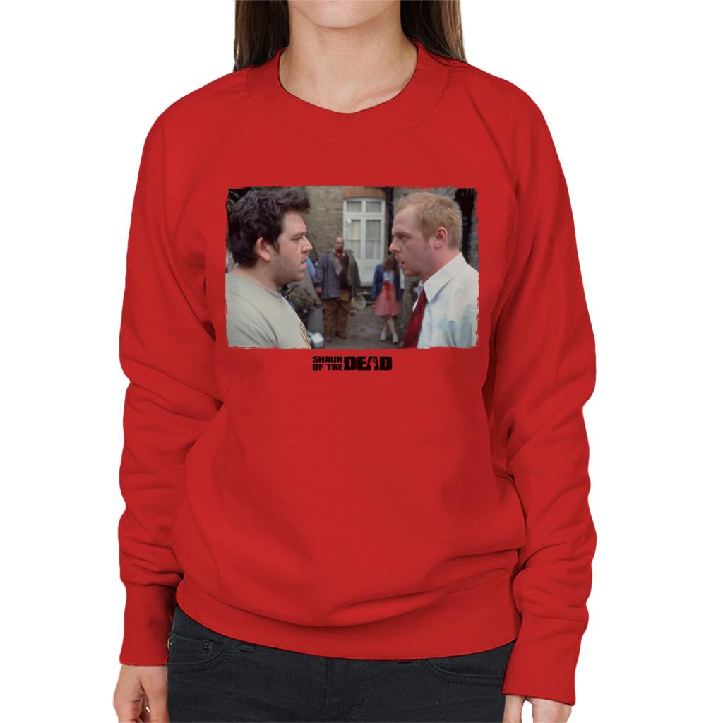 Shaun of the Dead Garden Scene Women's Sweatshirt-ALL + EVERY