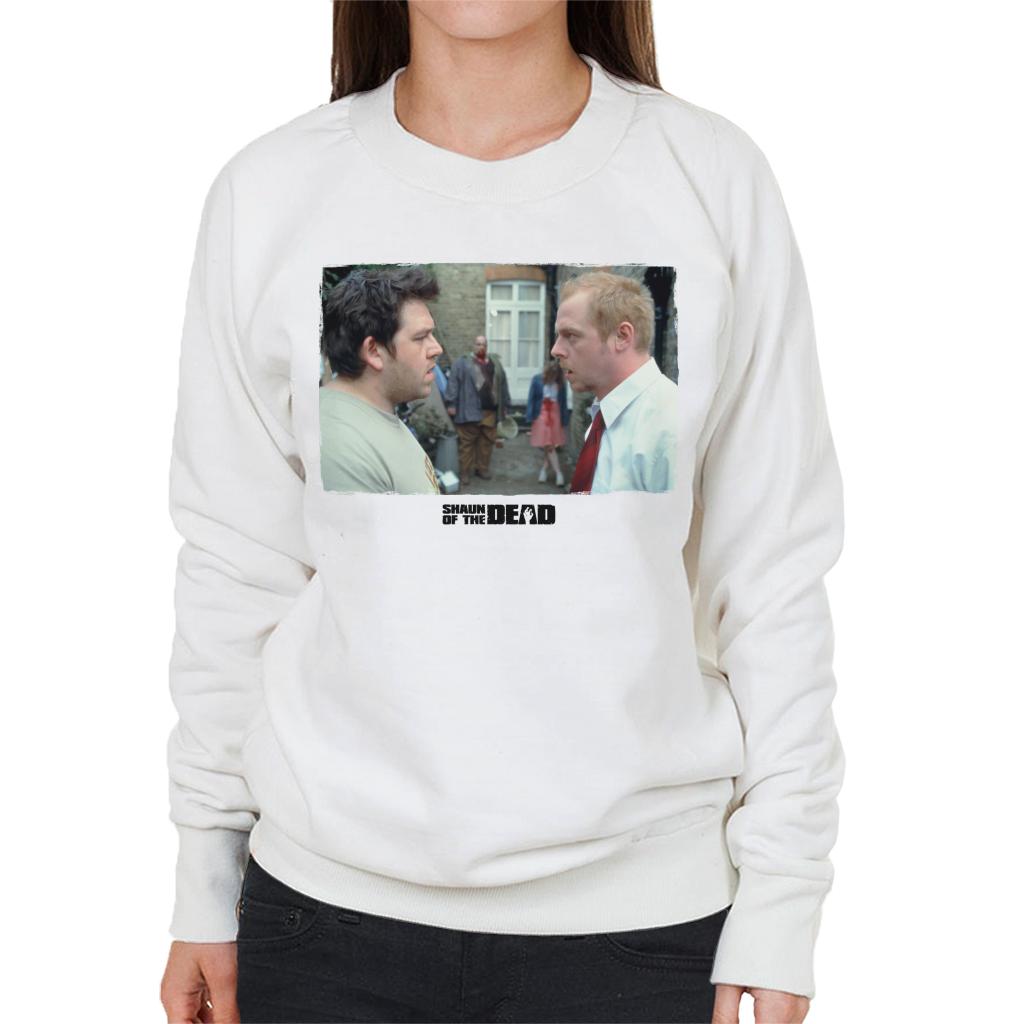 Shaun of the Dead Garden Scene Women's Sweatshirt-ALL + EVERY