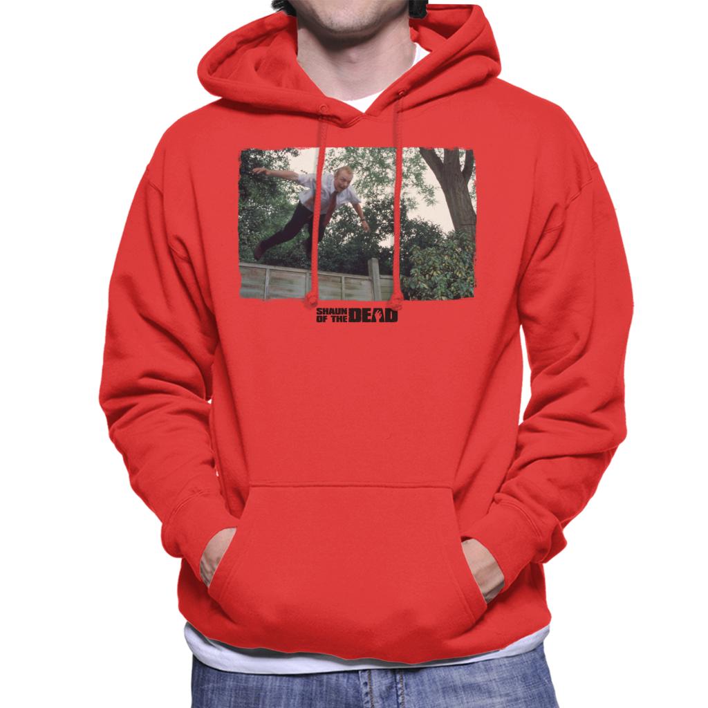 Shaun of the Dead Jumping Over Fence Men's Hooded Sweatshirt-ALL + EVERY