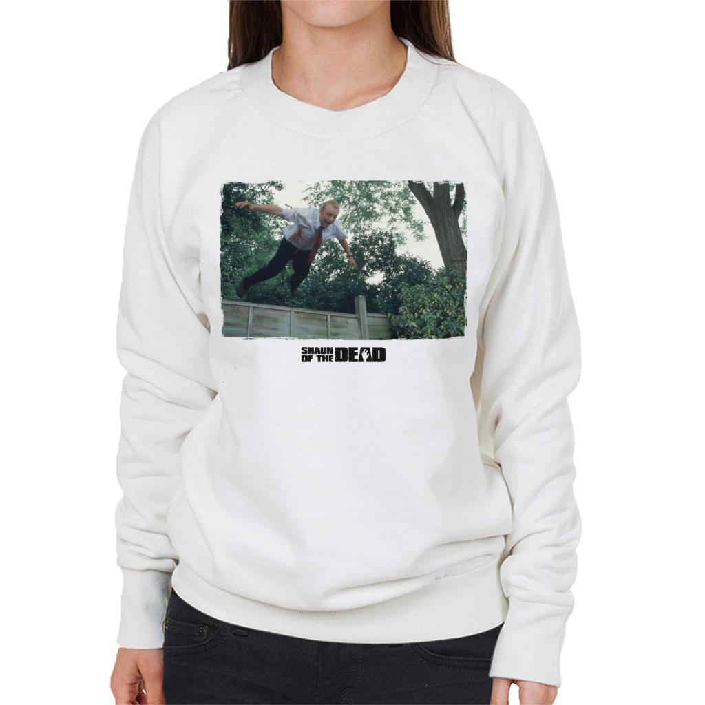 Shaun of the Dead Jumping Over Fence Women's Sweatshirt-ALL + EVERY