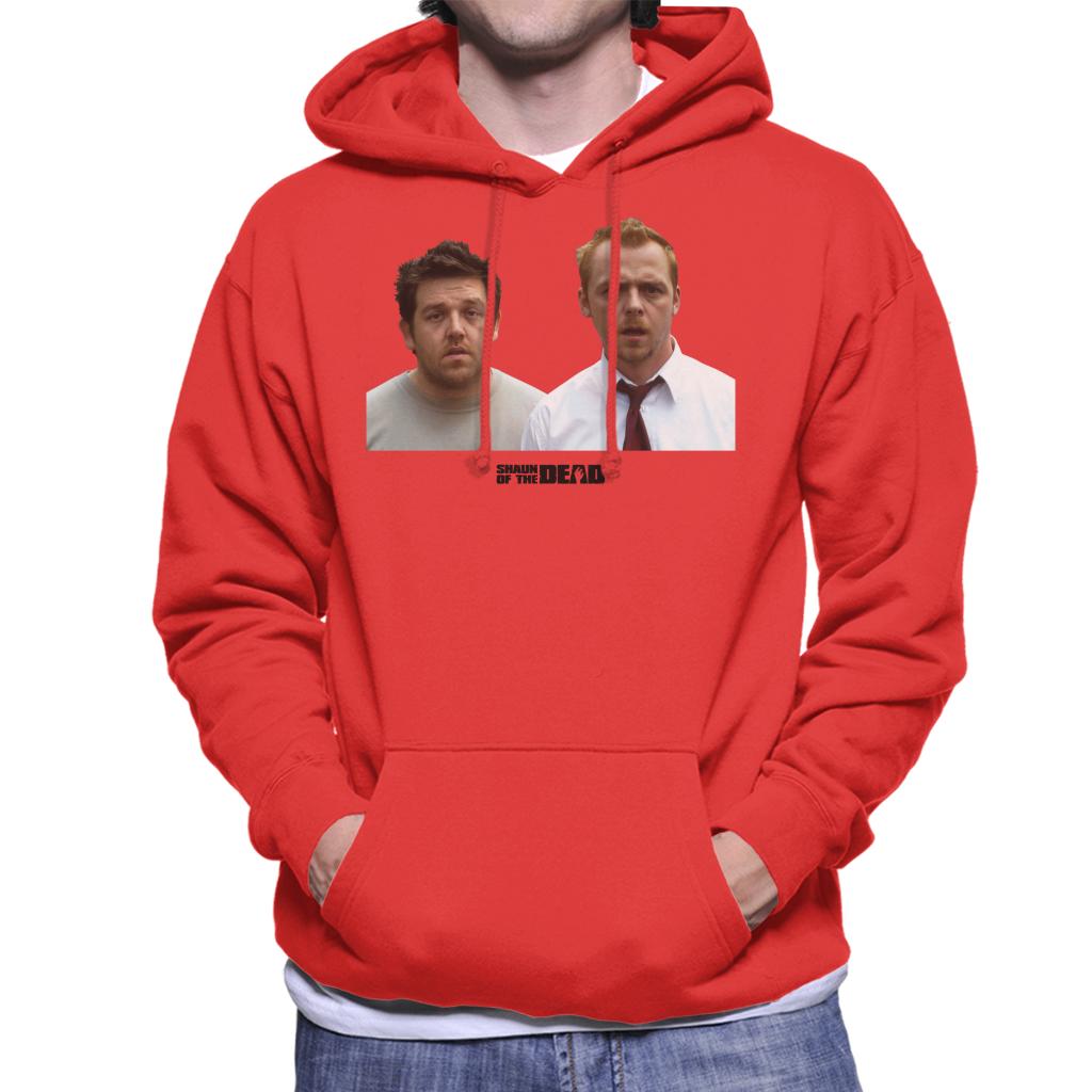 Shaun of the Dead Shaun And Ed In Shock Men's Hooded Sweatshirt-ALL + EVERY