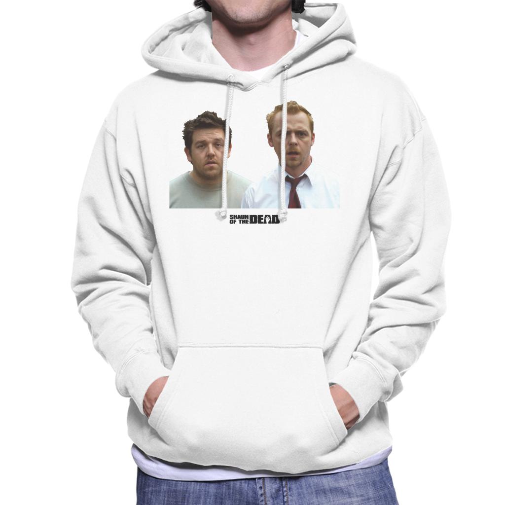 Shaun of the Dead Shaun And Ed In Shock Men's Hooded Sweatshirt-ALL + EVERY