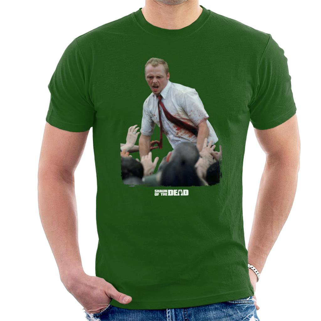 Shaun of the Dead With Zombies Men's T-Shirt-ALL + EVERY