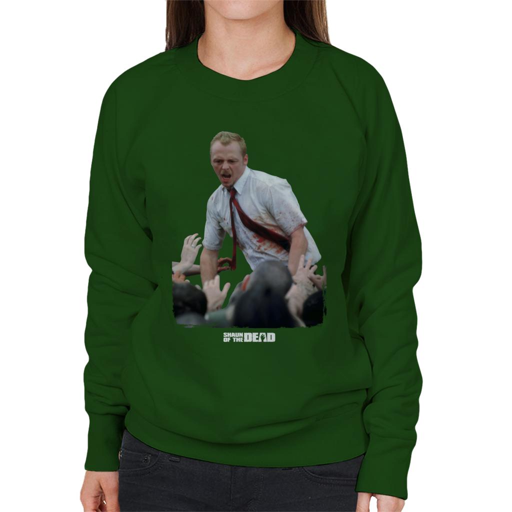 Shaun of the Dead With Zombies Women's Sweatshirt-ALL + EVERY