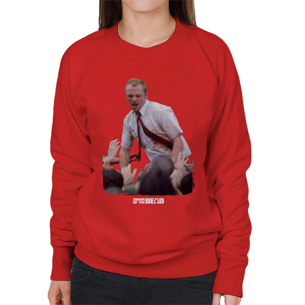 Shaun of the Dead With Zombies Women's Sweatshirt-ALL + EVERY