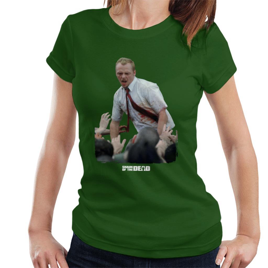 Shaun of the Dead With Zombies Women's T-Shirt-ALL + EVERY