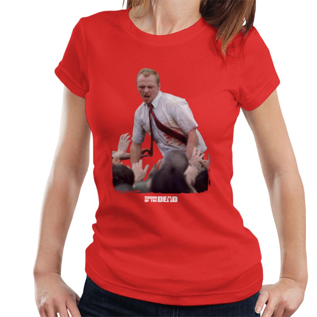 Shaun of the Dead With Zombies Women's T-Shirt-ALL + EVERY