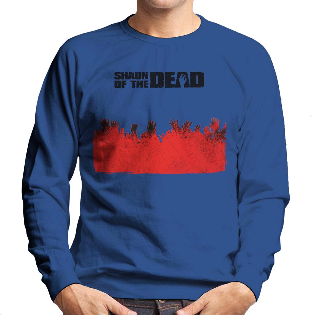 Shaun of the Dead Zombie Hands Silhouette Men's Sweatshirt-ALL + EVERY