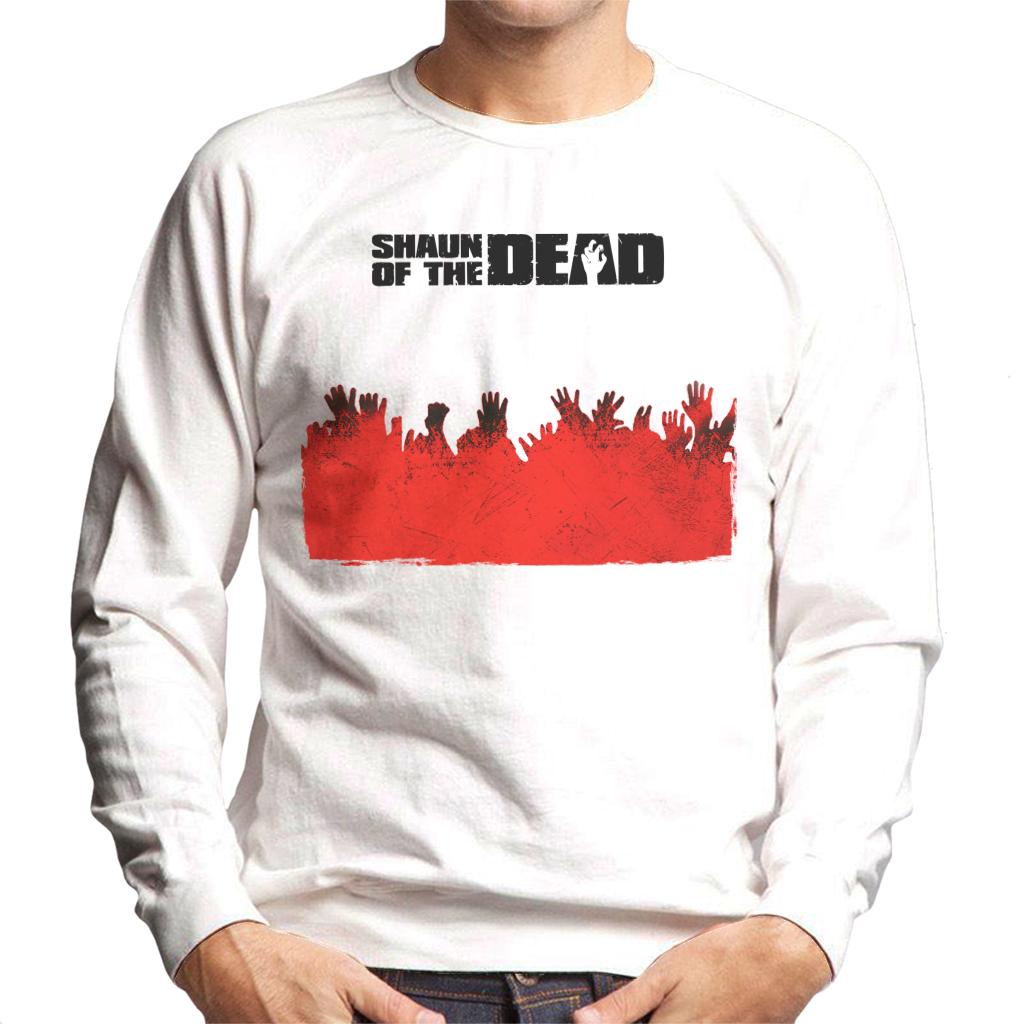 Shaun of the Dead Zombie Hands Silhouette Men's Sweatshirt-ALL + EVERY