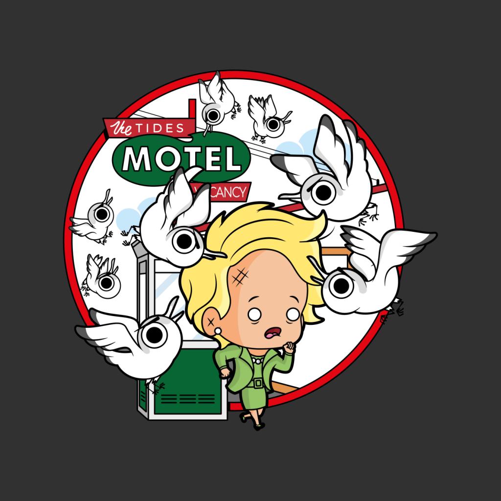 The Birds Cartoon The Tides Motel Scene Women's T-Shirt-ALL + EVERY