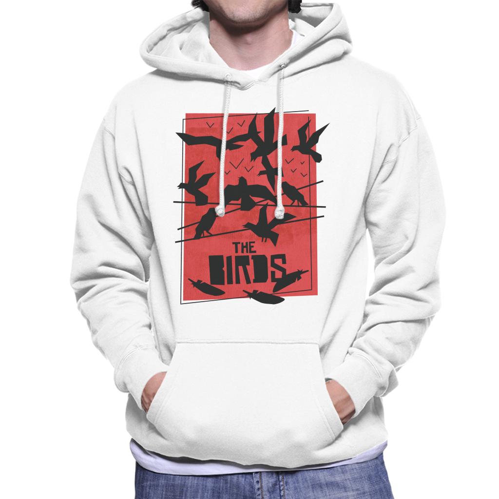 The Birds Power Line Silhouettes Men's Hooded Sweatshirt-ALL + EVERY