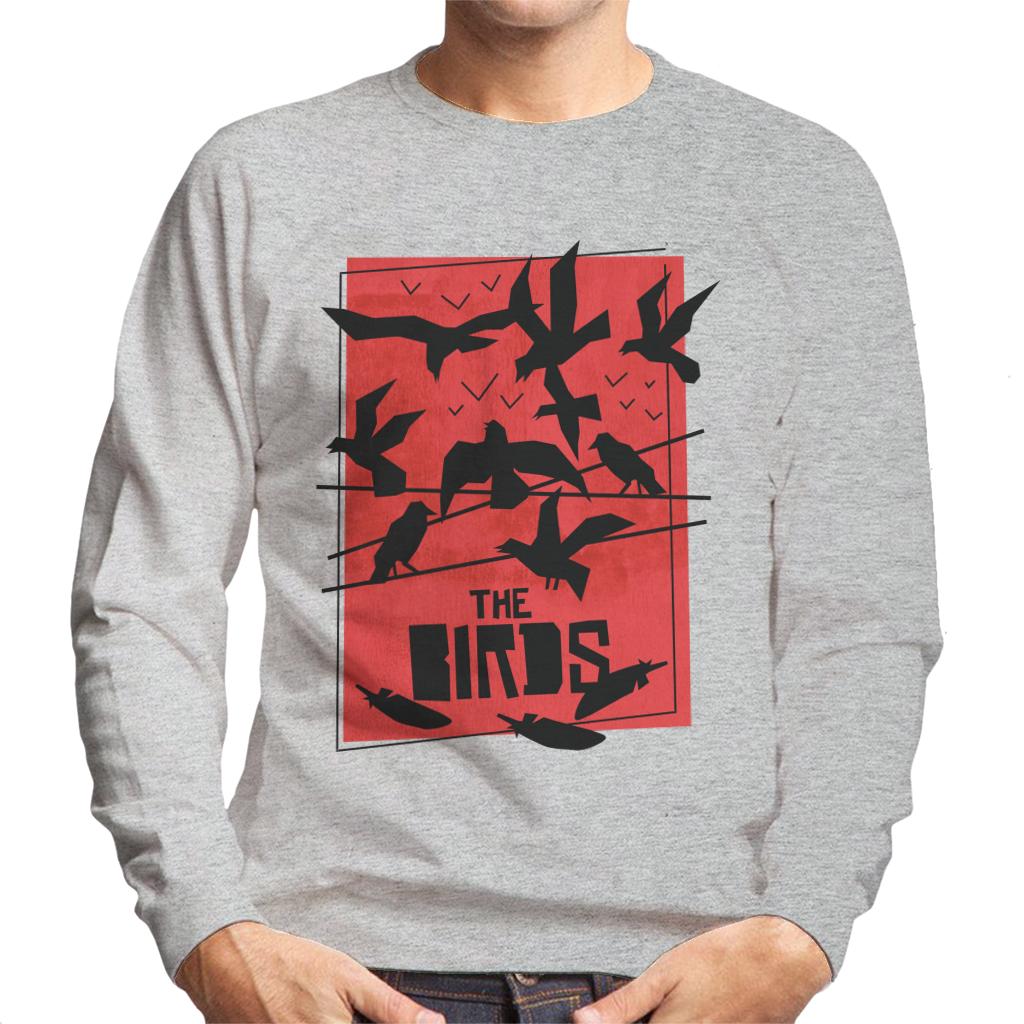 The Birds Power Line Silhouettes Men's Sweatshirt-ALL + EVERY