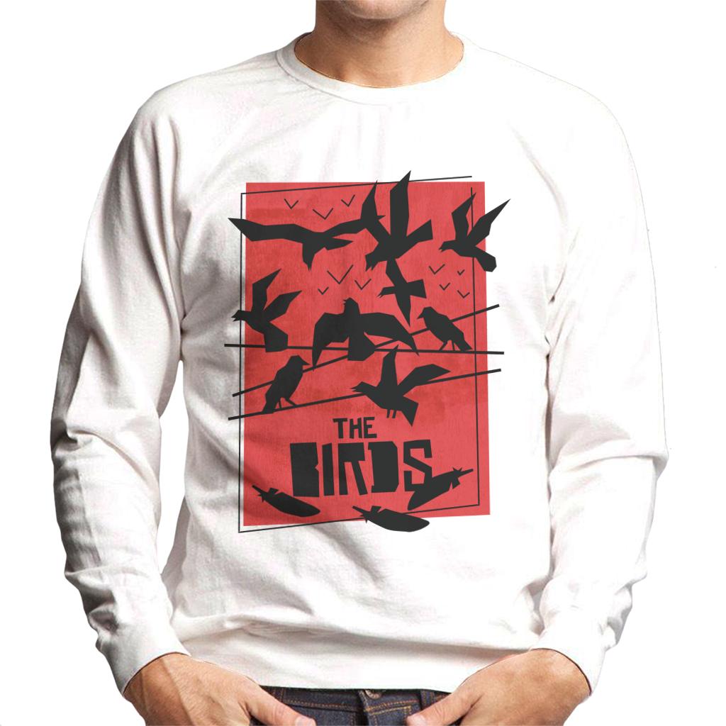 The Birds Power Line Silhouettes Men's Sweatshirt-ALL + EVERY