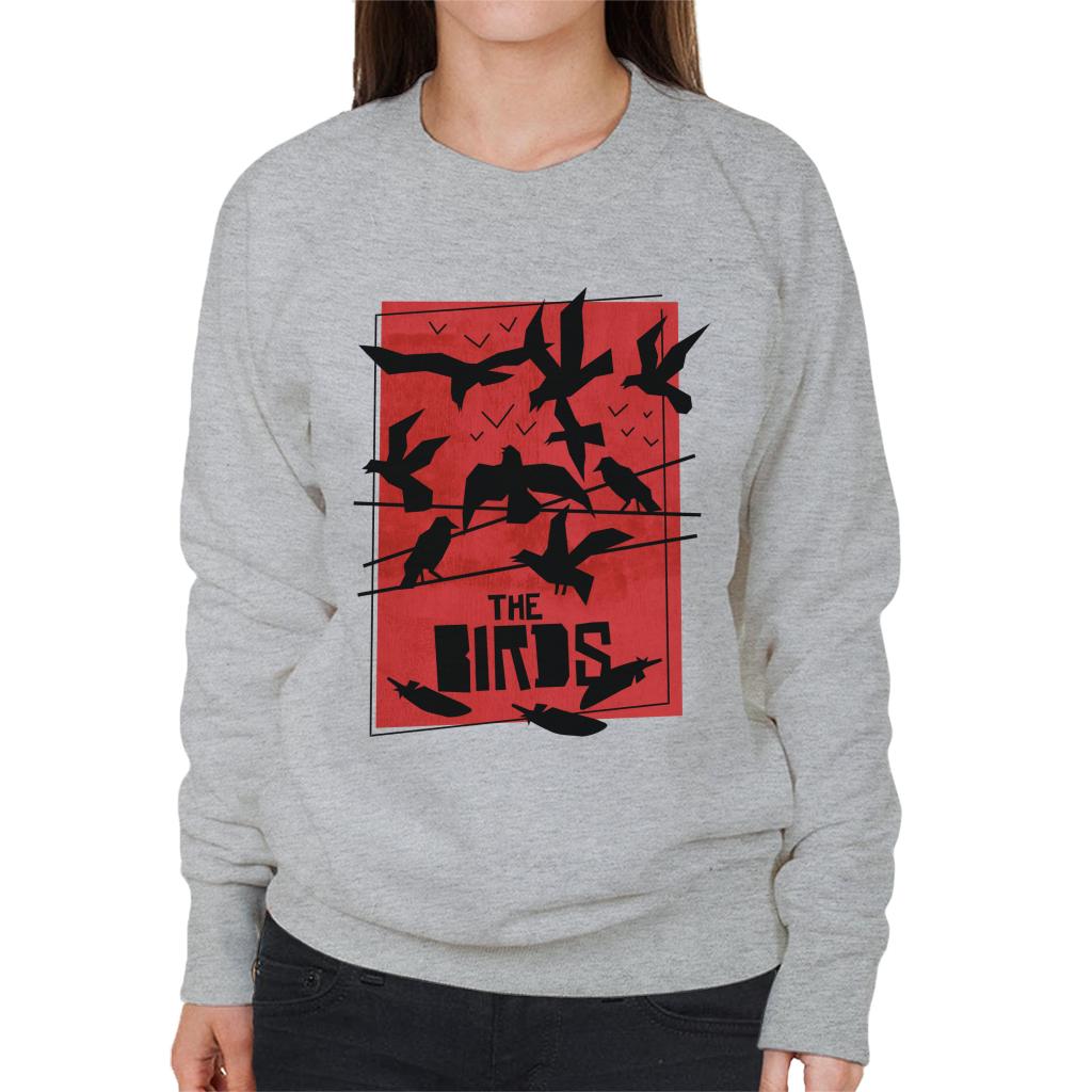 The Birds Power Line Silhouettes Women's Sweatshirt-ALL + EVERY