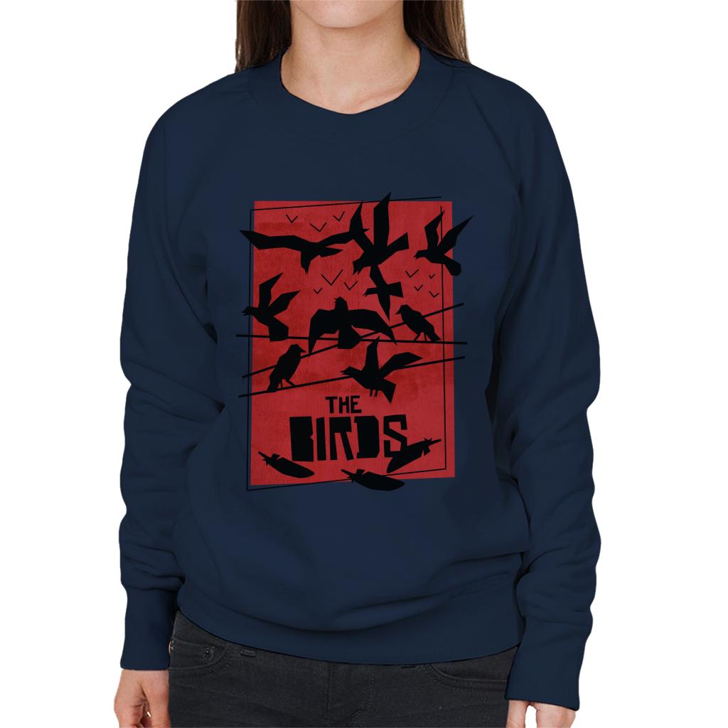 The Birds Power Line Silhouettes Women's Sweatshirt-ALL + EVERY