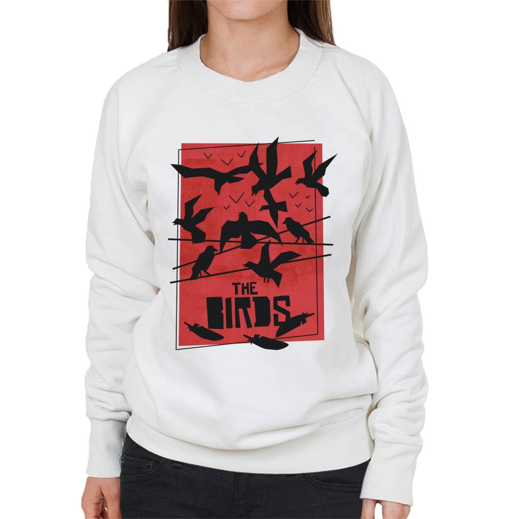 The Birds Power Line Silhouettes Women's Sweatshirt-ALL + EVERY