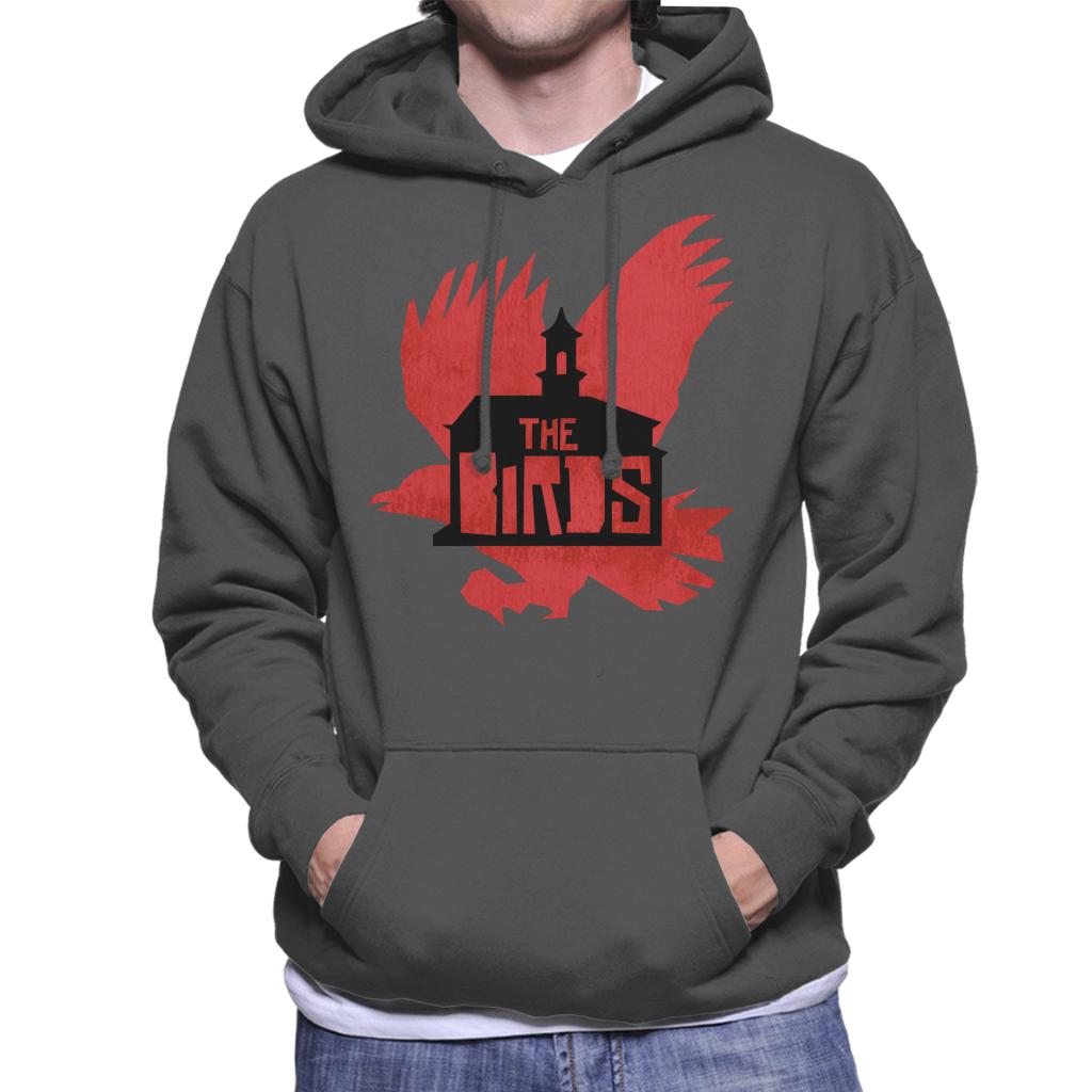 The Birds Schoolhouse Silhouettes Men's Hooded Sweatshirt-ALL + EVERY