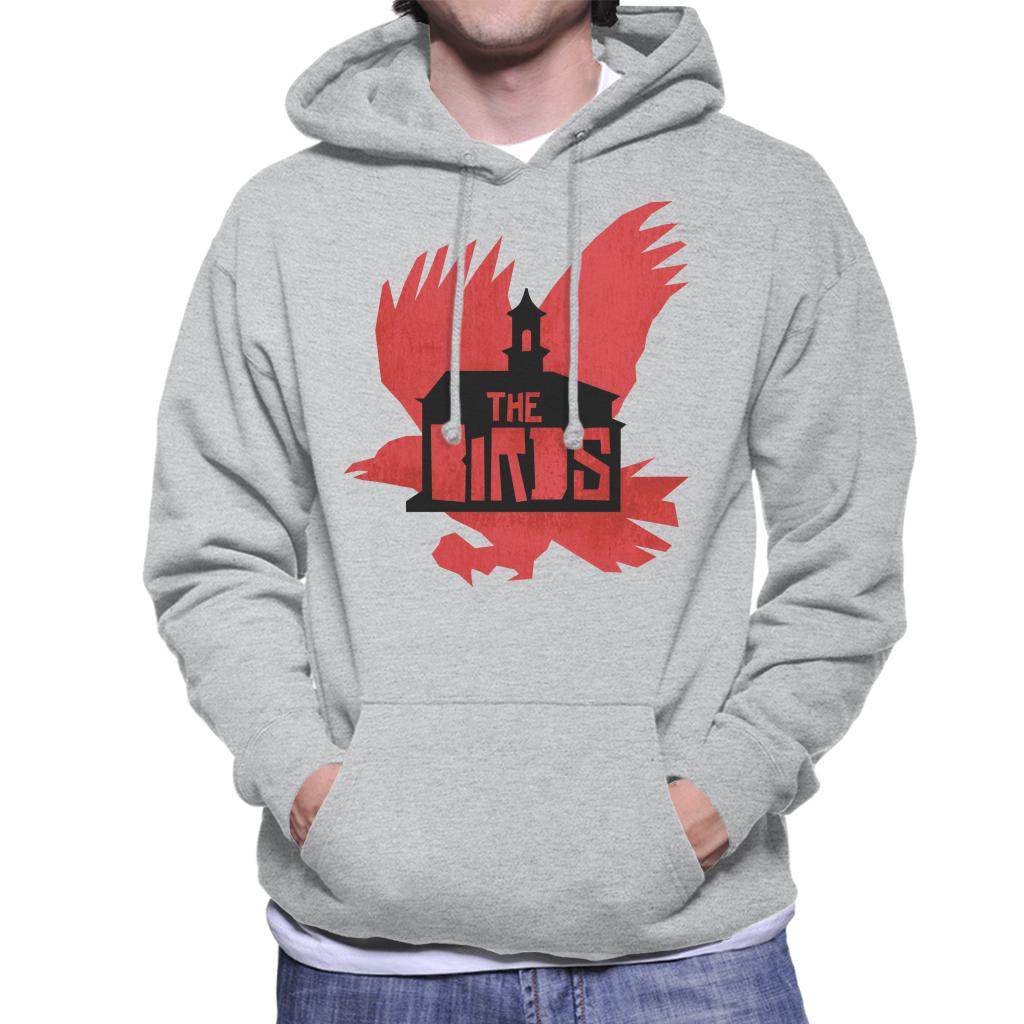 The Birds Schoolhouse Silhouettes Men's Hooded Sweatshirt-ALL + EVERY