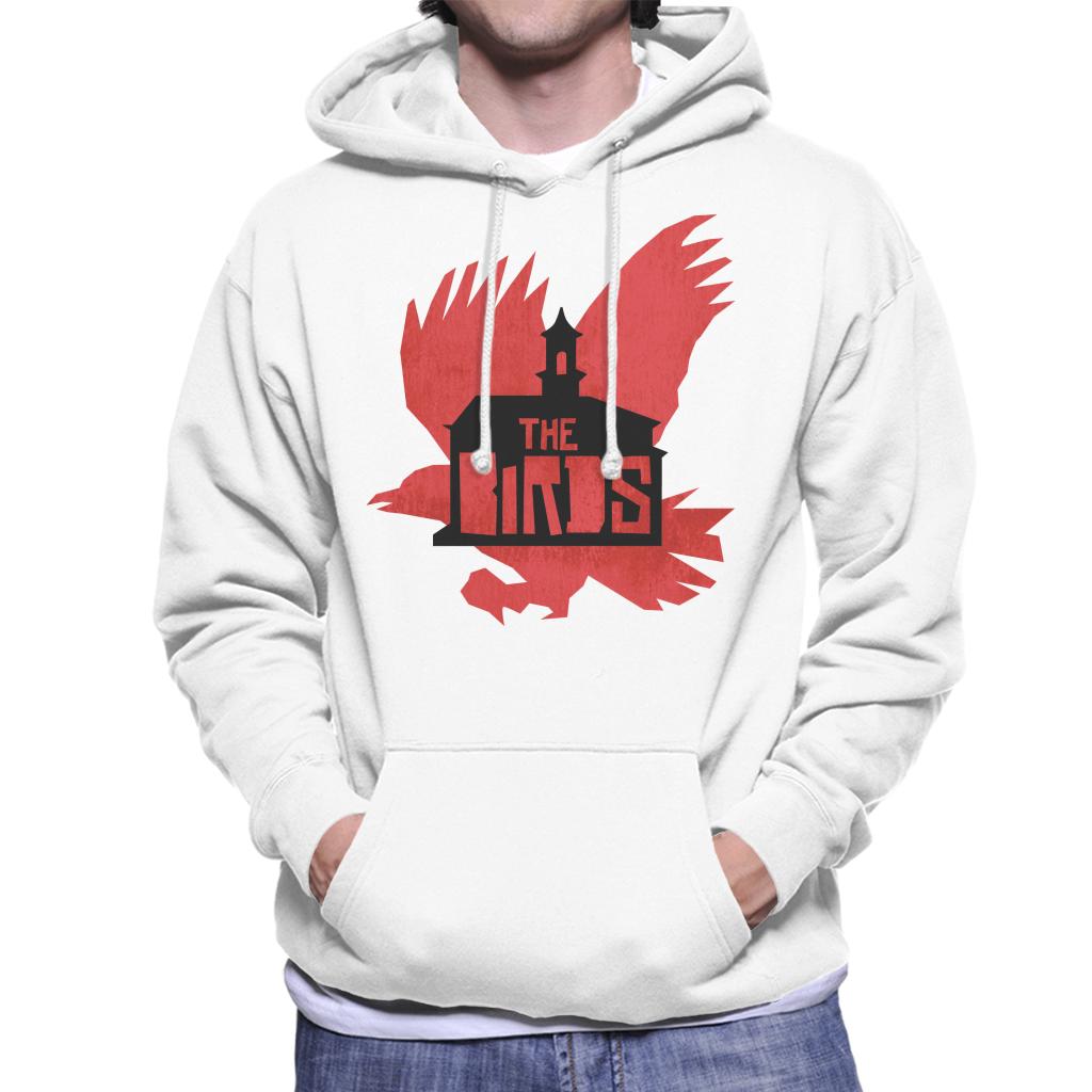 The Birds Schoolhouse Silhouettes Men's Hooded Sweatshirt-ALL + EVERY