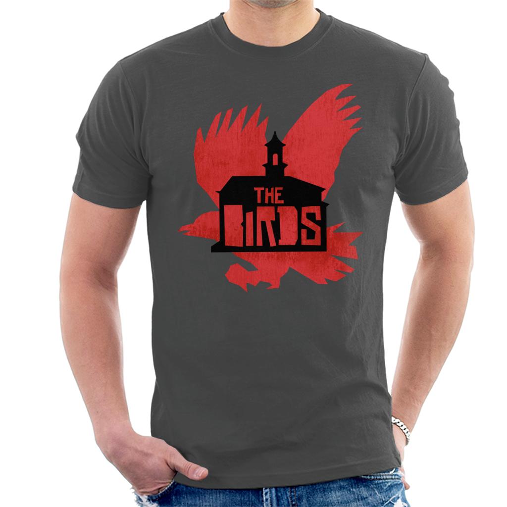 The Birds Schoolhouse Silhouettes Men's T-Shirt-ALL + EVERY