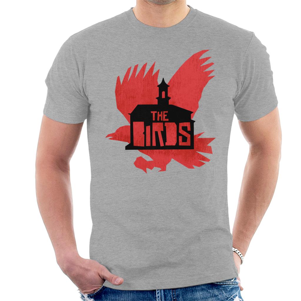 The Birds Schoolhouse Silhouettes Men's T-Shirt-ALL + EVERY