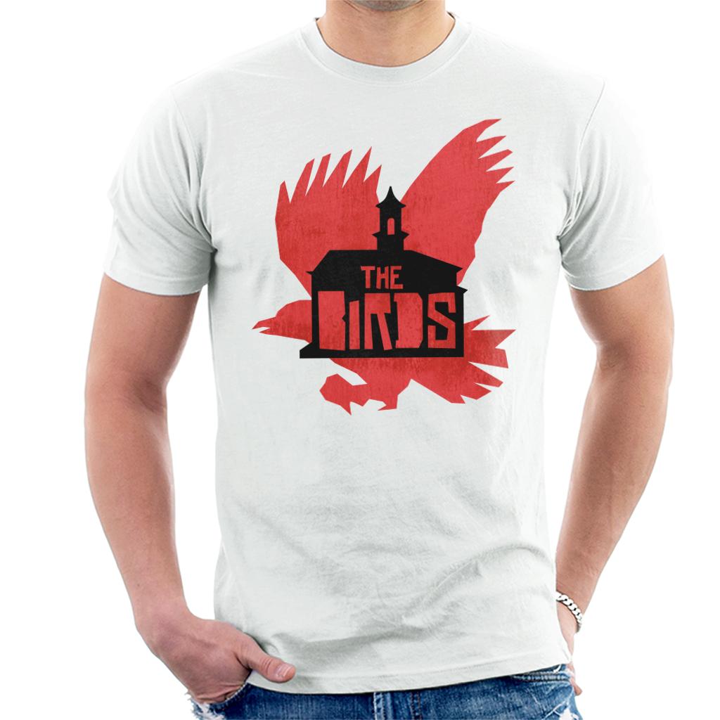 The Birds Schoolhouse Silhouettes Men's T-Shirt-ALL + EVERY