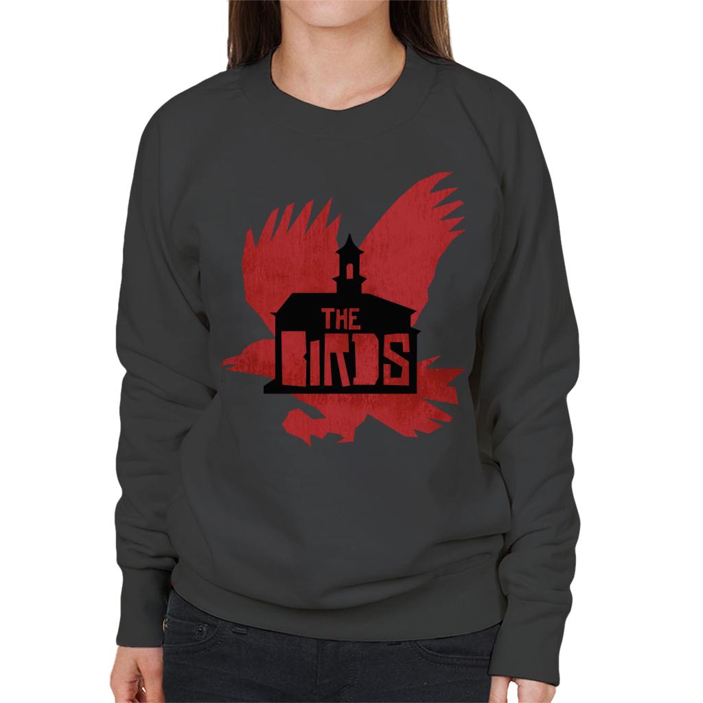 The Birds Schoolhouse Silhouettes Women's Sweatshirt-ALL + EVERY