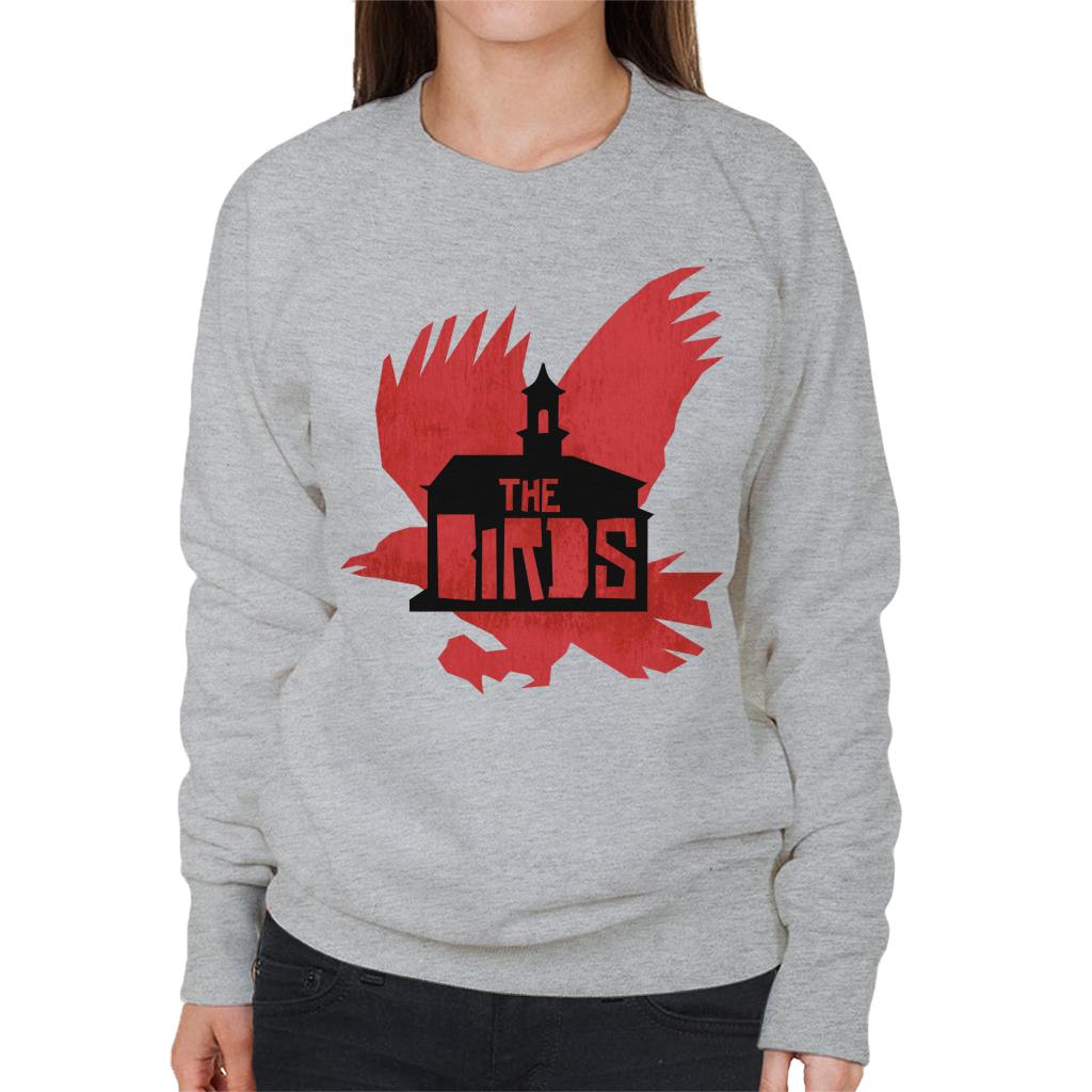 The Birds Schoolhouse Silhouettes Women's Sweatshirt-ALL + EVERY