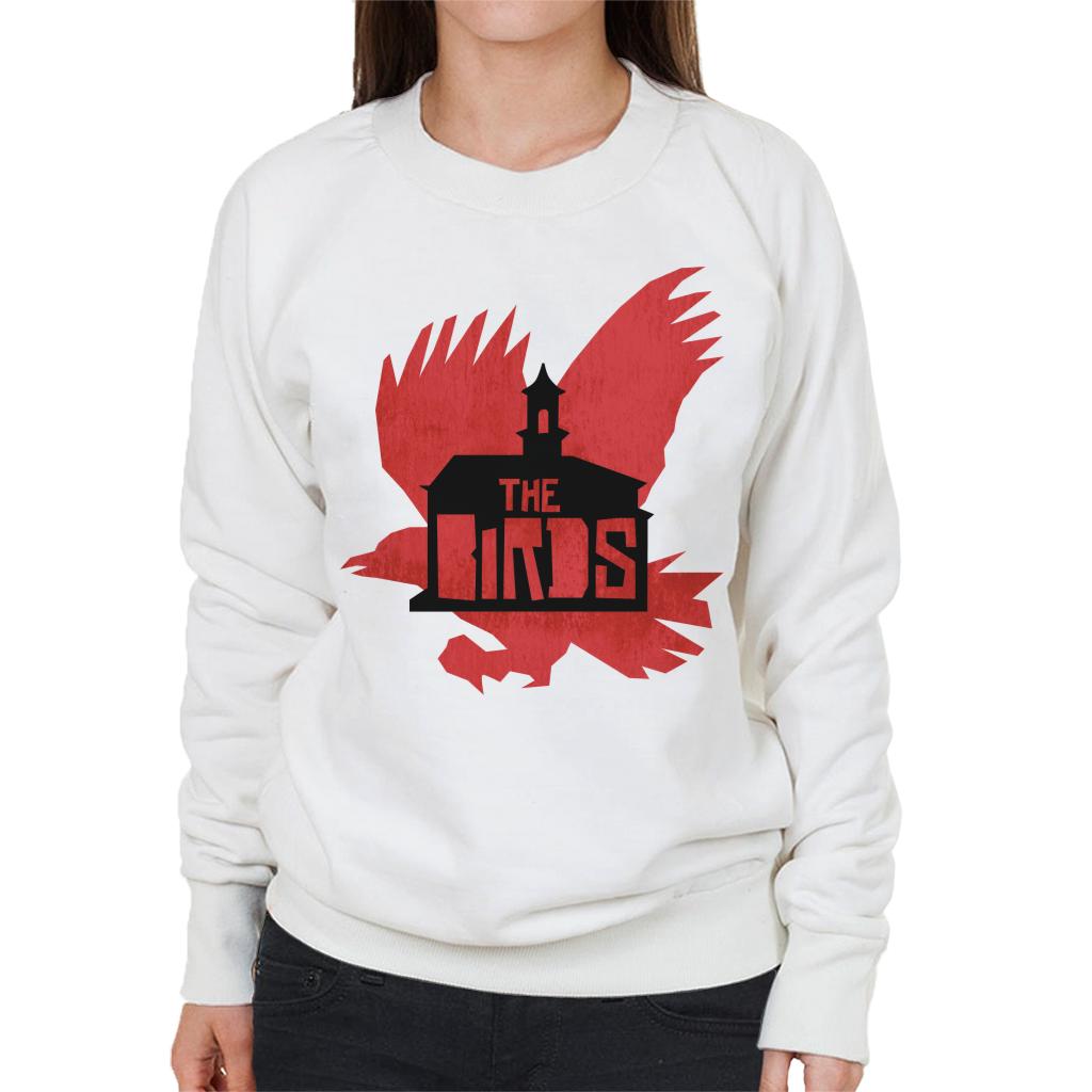 The Birds Schoolhouse Silhouettes Women's Sweatshirt-ALL + EVERY