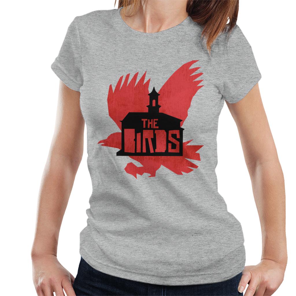 The Birds Schoolhouse Silhouettes Women's T-Shirt-ALL + EVERY