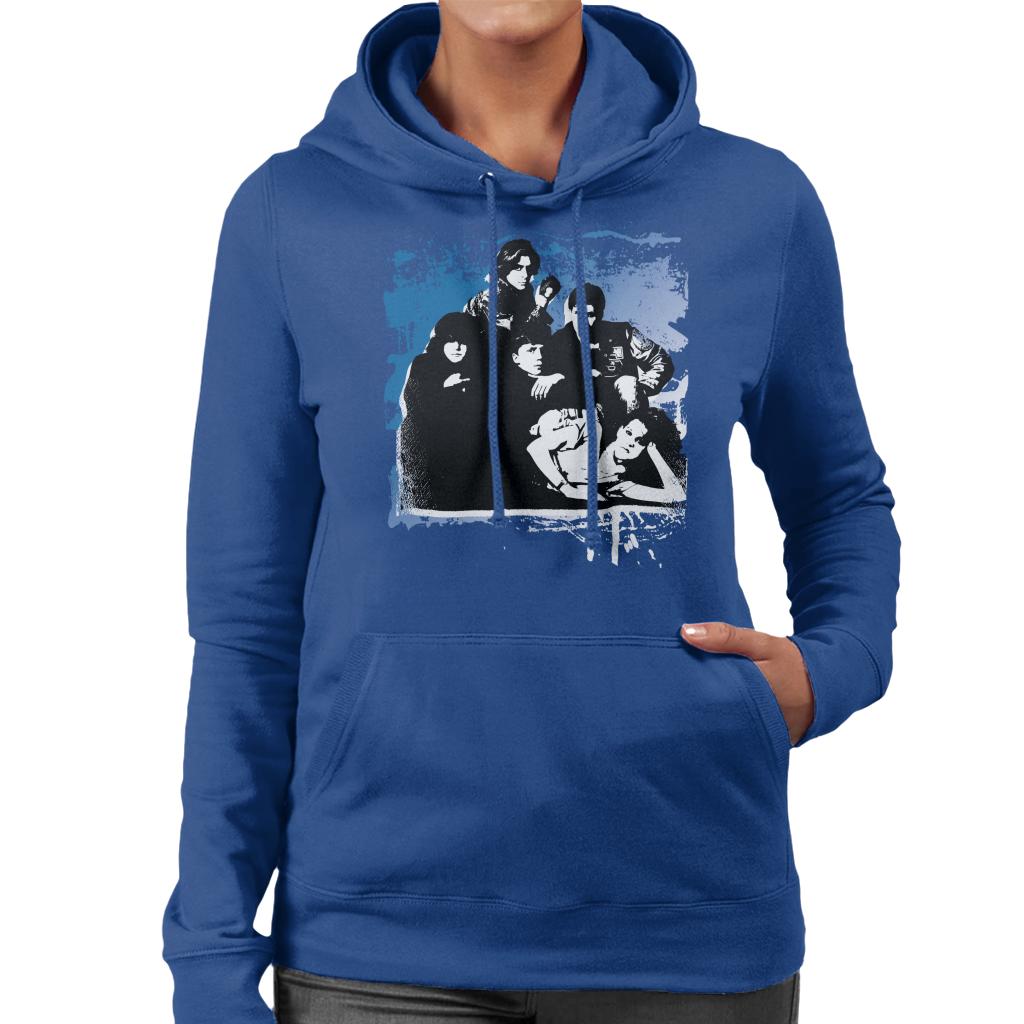 The Breakfast Club Characters Together Brush Stroke Women's Hooded Sweatshirt-ALL + EVERY