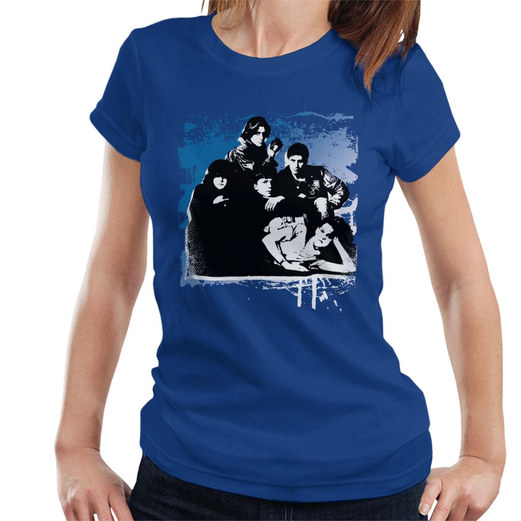 The Breakfast Club Characters Together Brush Stroke Women's T-Shirt-ALL + EVERY