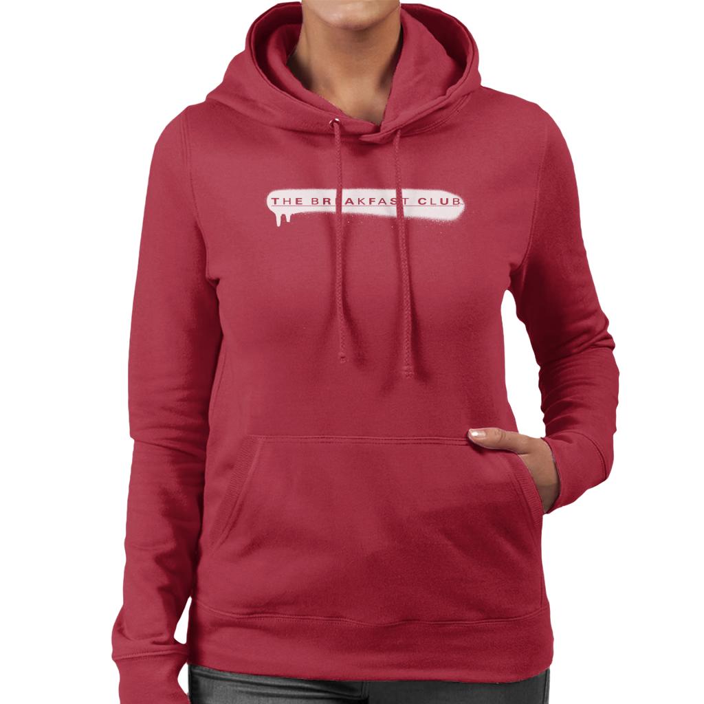 The Breakfast Club Spray Paint Logo Women's Hooded Sweatshirt-ALL + EVERY