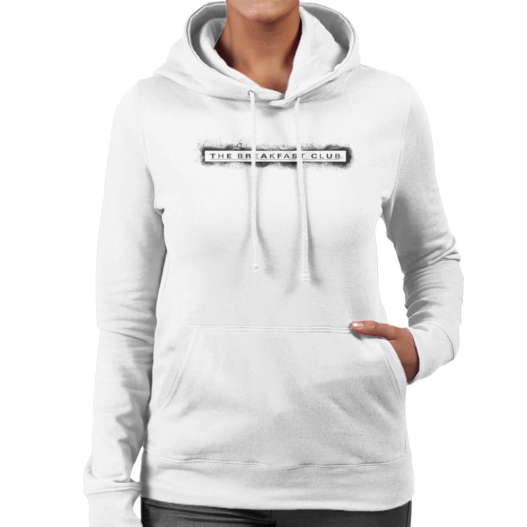 The Breakfast Club Spray Paint Underline Logo Women's Hooded Sweatshirt-ALL + EVERY