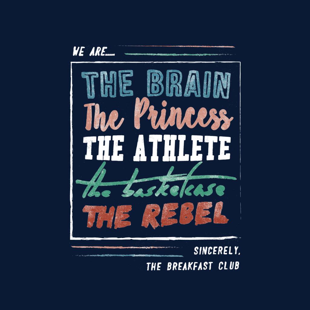 The Breakfast Club We Are The Brain The Princess The Athlete Men's T-Shirt-ALL + EVERY