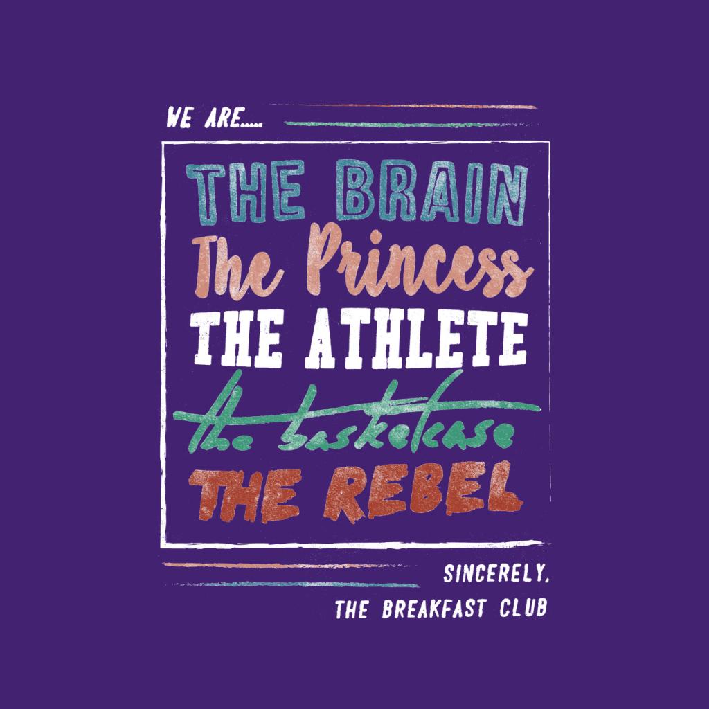 The Breakfast Club We Are The Brain The Princess The Athlete Women's T-Shirt-ALL + EVERY