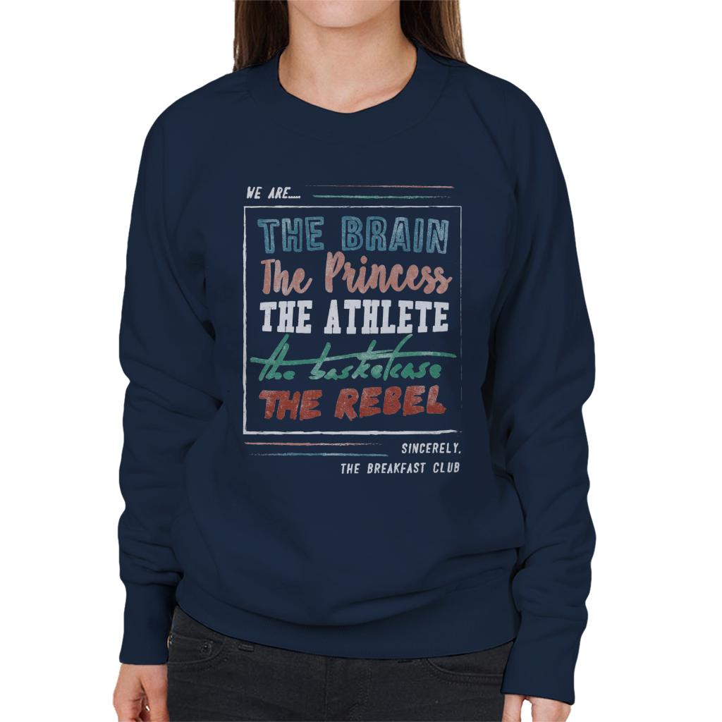 The Breakfast Club We Are The Brain The Princess The Athlete Women's Sweatshirt-ALL + EVERY