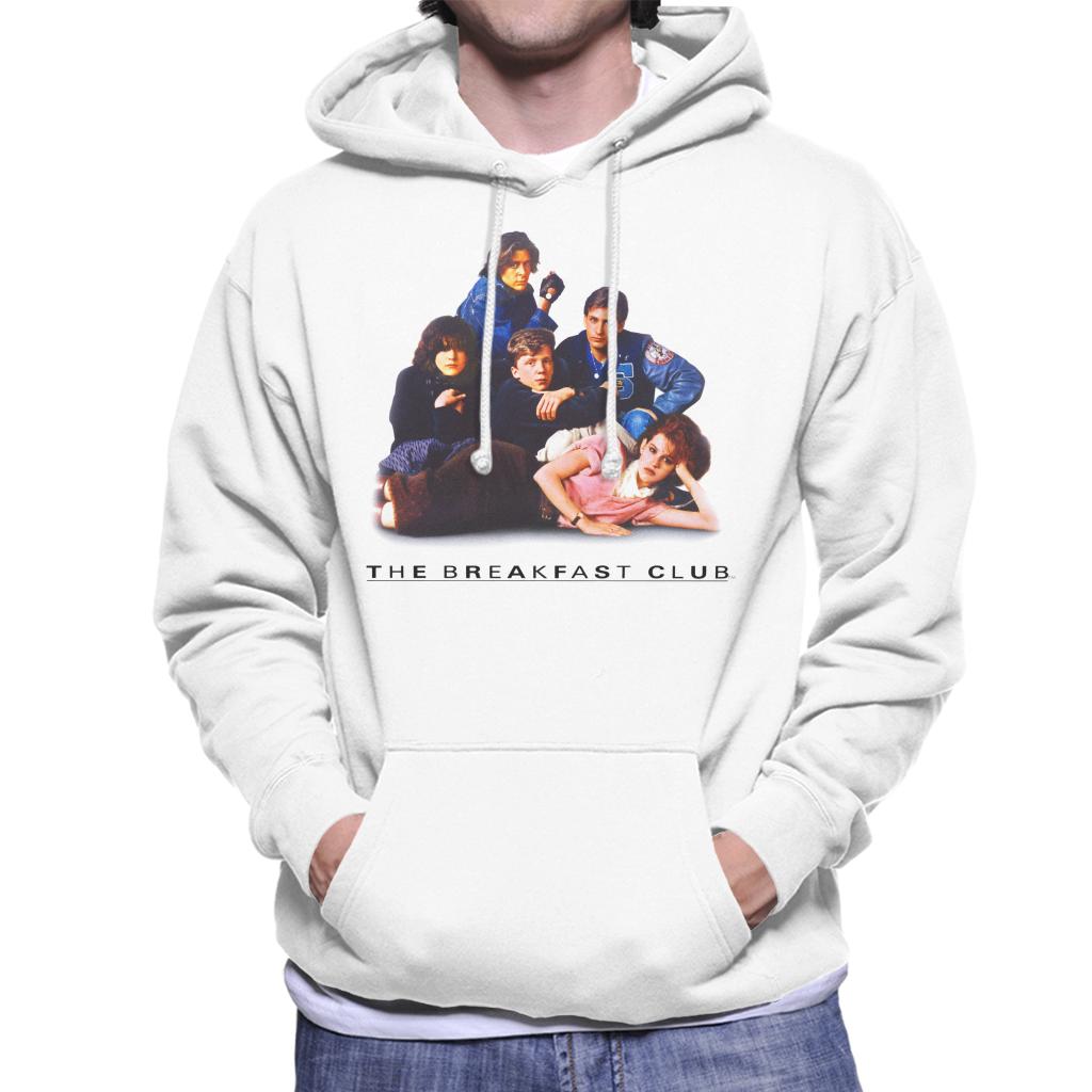 The Breakfast Club Classic Photo Of Characters Men's Hooded Sweatshirt-ALL + EVERY