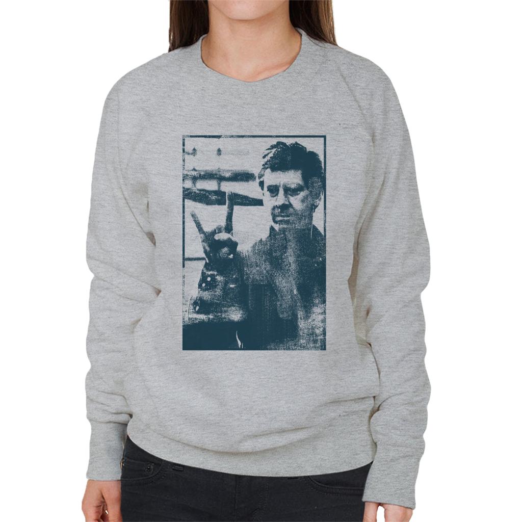 The Breakfast Club Principal Vernon Horns Gesture Women's Sweatshirt-ALL + EVERY