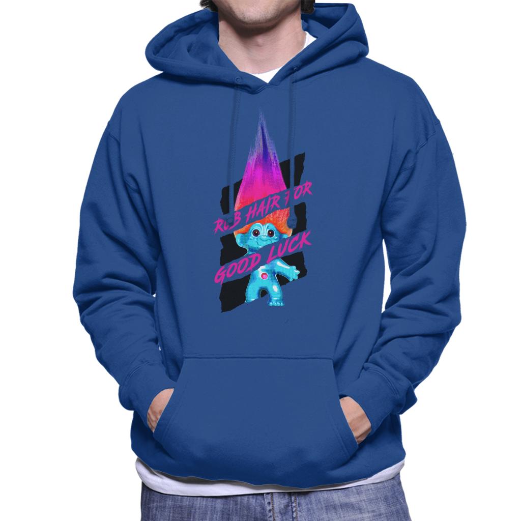 Trolls Rub Hair For Good Luck Men's Hooded Sweatshirt-ALL + EVERY