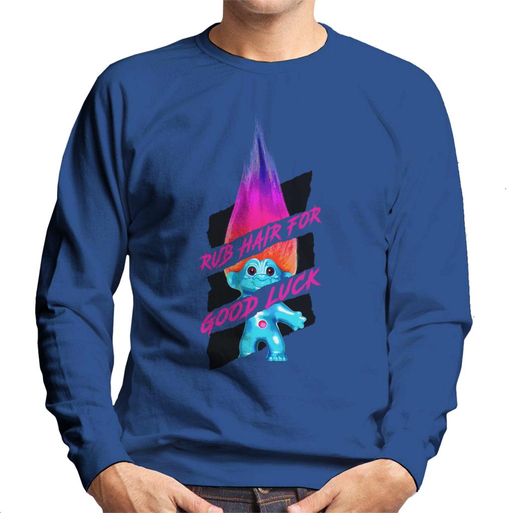 Trolls Rub Hair For Good Luck Men's Sweatshirt-ALL + EVERY