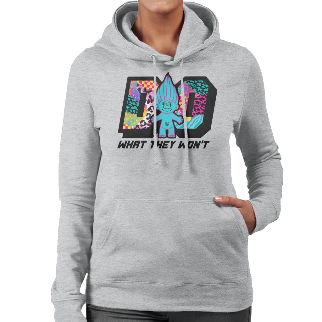 Trolls Do What They Wont Cosmic Pattern Women's Hooded Sweatshirt-ALL + EVERY