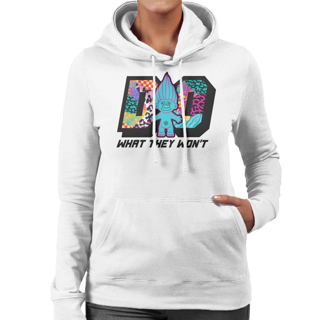 Trolls Do What They Wont Cosmic Pattern Women's Hooded Sweatshirt-ALL + EVERY