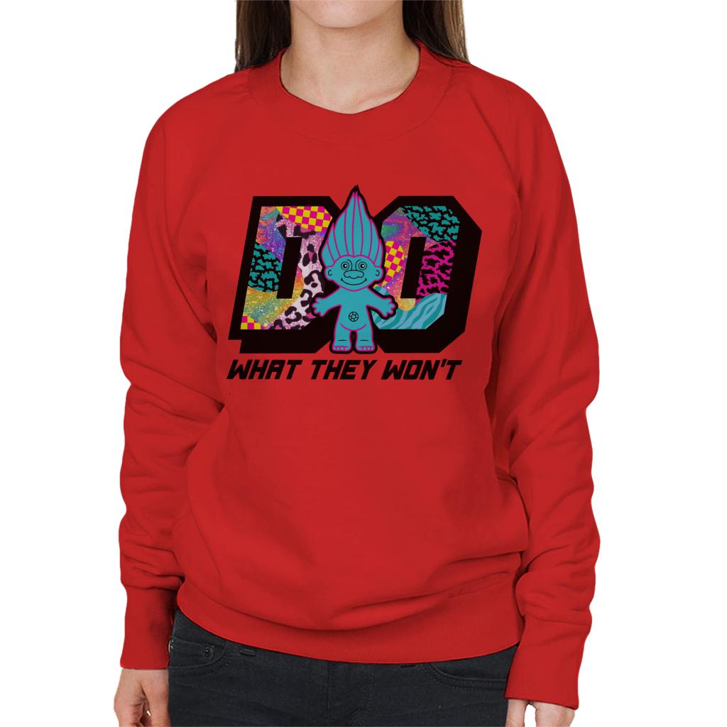 Trolls Do What They Wont Cosmic Pattern Women's Sweatshirt-ALL + EVERY